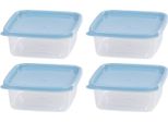 Contenitore Magichome Lunchbox Set YH54, Set 4 Pz, 600 Ml, 143X143X58 Mm, Quadrato, Clip
