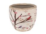 Vaso Da Fiori Clayre & Eef Ø 13X11 Cm Rami In Ceramica Beige Marrone