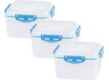 Contenitore Magichome Lunchbox Set YH309, Set 3 Pz, 1200 Ml, 170X170X126 Mm, Quadrato, Clip