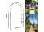 Arco Da Giardino, Scaffale Per Piante Rampicanti, Patio Esterno, Nero, Xl