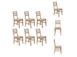 Vidaxl Sedie Da Pranzo 6 Pz. Legno Massiccio Di Acacia - Sedie Da Pranzo