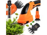 Kraft&Dele | Cesoie Da Giardino A Batteria, Gps 3,6V-1,5 LI-ION, Pratiche Cesoie Per Erba Con 2 Lame, Cesoie Elettriche Per Arbusti, Cesoie Per Siepi, Set Per La Manutenzione Del Giardino A Batteria