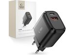 Tech-Protect C20W Caricatore Di Rete A 2 Porte Pd20W/Qc3.0 Nero