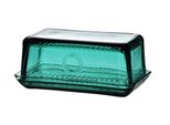 Mondex | Piatto Per Il Burro - Verde - Design Elegante - Vetro Di Alta Qualità - Lavabile In Lavastoviglie