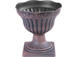 Vaso Strend Pro Antik, Con Piedistallo, 30X30 Cm, Rame, Effetto Metallico
