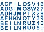 Roth 658117 Lettere Da Stirare Per Zaino In Tessuto Fai Da Te, Blu