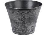Vaso Strend Pro Flower, 24,5X19,3 Cm, Argento, Effetto Metallico