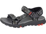 Pdq - Sandali Da Uomo, Logo DF2402 (43 Eu) (Grigio/Nero)
