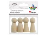 Pedine Di Legno Personaggi 4 Pezzi Titanum