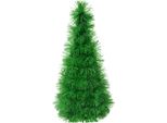 Clayre & Eef Decorazione Natalizia Albero Di Natale Ø 12X27 Cm Plastica Verde
