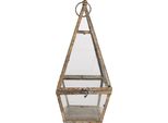 Lanterna Clayre & Eef 19X19X45 Cm In Metallo Marrone