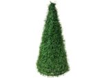 Clayre & Eef Decorazione Natalizia Albero Di Natale Ø 21X50 Cm Plastica Verde