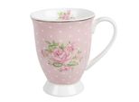 Tazza Clayre & Eef 300 Ml Rosa Porcellana Viola Rose