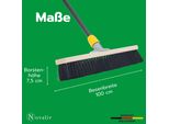 Novaliv Scopa Grande 2X Scopa Da Sala 100 Cm Con Manico Setole Miscela Di Capelli Scopa Fine Ideale Come Scopa Da Officina Con Manico Scopa Da Sala Scopa Industriale Scopa Da Casa Scopa Per Spazzare Scopa Da Camera Scopa Per Capelli Scopa Grande