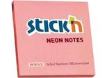 Note Adesive Per Ufficio Rosa Neon 76X76 Mm