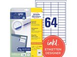Avery Zweckform 4785 Etichette Universali Avery Zweckform, 48,5 X 16,9 Mm, Bianco