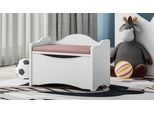 Happy Babies Scatola Per Giocattoli Su Cui Sedersi Panca Con Spazio Di Archiviazione Custodia Con Seduta Per Bambini Mobili Per Bambini Bianco