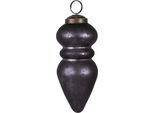 Guaina Natalizia Clayre & Eef Ø 5X11 Cm In Vetro Nero