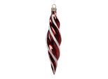 Guaina Natalizia Clayre & Eef Ø 4X17 Cm In Vetro Bianco Rosso