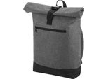 Bagbase - Zaino, Roll Top RW9866 (Taglia Unica) (Grigio Screziato/Nero)