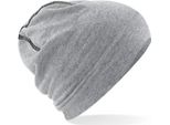 Beechfield - Berretto "Hemsedal"" Da Uomo/Donna Unisex BC5286 (Taglia Unica) (Grigio Screziato/Nero)"