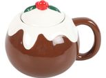 Something Different - Tazza Da Caffè, Plum Pudding SD6090 (Taglia Unica) (Marrone/Bianco)