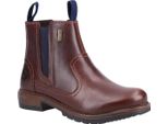 Cotswold Damen Laverton Slip On Leder-Stiefeletten FS5829 (36 Eu) (Braun/Marineblau)