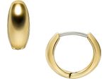Orecchini Fossil Ellis Domed Collection In Acciaio Inossidabile Tono Oro JF04741710
