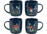 Something Different - Set Di Tazze "Gnome Sweet Gnome"" SD6082 (Taglia Unica) (Blu Navy)"
