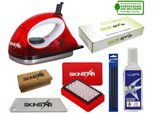 Skinstar Set Iniziale Di Cera Da Sci Naturale Spazzola Pulitore Base Riparazione 7 Pz