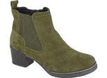 Cipriata - Stivaletti Da Donna "Alessina"", Camoscio DF2468 (37 Eu) (Verde Cachi)"