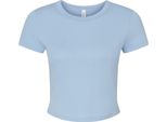 Bella + Canvas - Top Corto Da Donna PC7506 (Xs) (Tinta Unita Blu Bambino)