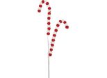 Clayre & Eef Decorazione Natalizia Bastoncino Di Zucchero 60 Cm Plastica Rossa