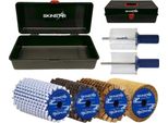 Skinstar Set Completo Di Pennelli Rotor Brush Worldcup Wax Case 7 Pezzi 100Mm