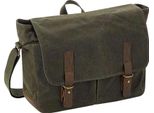 Quadra - Borsa Messenger "Heritage"", Rivestimento In Pelle PC5331 (Taglia Unica) (Oliva)"