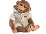 Guca 989 Reborn Monkey - Scimmietta Realistica Con Corpo In Morbido Tessuto - 32 Cm
