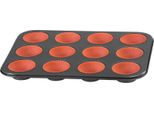 Stampo Magichome, Per Cottura, Per 12 Muffin, In Lamiera, Con Stampi In Silicone, 35X26,5X3 Cm
