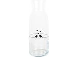Clayre & Eef Caraffa 1000 Ml Vetro Trasparente Uccelli