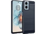 Motorola Moto G24/Motorola Moto G04 Coperture - Silicone - Imoshion Custodia Morbida/Copertura Posteriore - Colore Blu Scuro