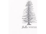 Set Di 20 Tovaglioli Di Carta Clayre & Eef 33X33 Cm Carta Bianca Inverno