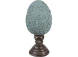 Uovo Decorativo Clayre & Eef Ø 16X34 Cm Plastica Blu