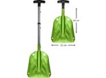 Skinstar Pala Da Valanga Pala Da Neve In Alluminio Pala Da Sci Touring Pala Di Emergenza 3 Pezzi Verde
