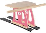 Skibock Race Slittino Da Sci Kit 2 Pezzi Slittino Da Neve Kit Invernale Artigianale Rosa