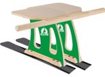 Skibock Race Slittino Da Sci Kit 2 Pezzi Slittino Da Neve Kit Invernale Artigianale Verde
