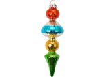 Targhetta Natalizia Clayre & Eef Ø 5X16 Cm Vetro Multicolore