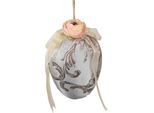 Clayre & Eef Ciondolo A Forma Di Uovo Di Pasqua Ø 11X16 Cm Tessuto Blu