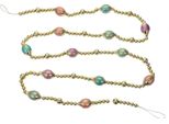 Clayre & Eef Decorazione Ghirlanda Di Natale Ø 2X180 Cm Metallo Color Oro