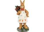 Clayre & Eef Figura Decorativa Coniglio 5X5X13 Cm Plastica Marrone