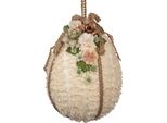 Clayre & Eef Uovo Di Pasqua Pendente Ø 20X29 Cm Tessuto Beige