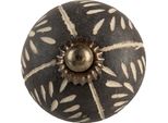 Pomolo Per Porta Clayre & Eef Ø 4X4 Cm Vetroceramica Grigia